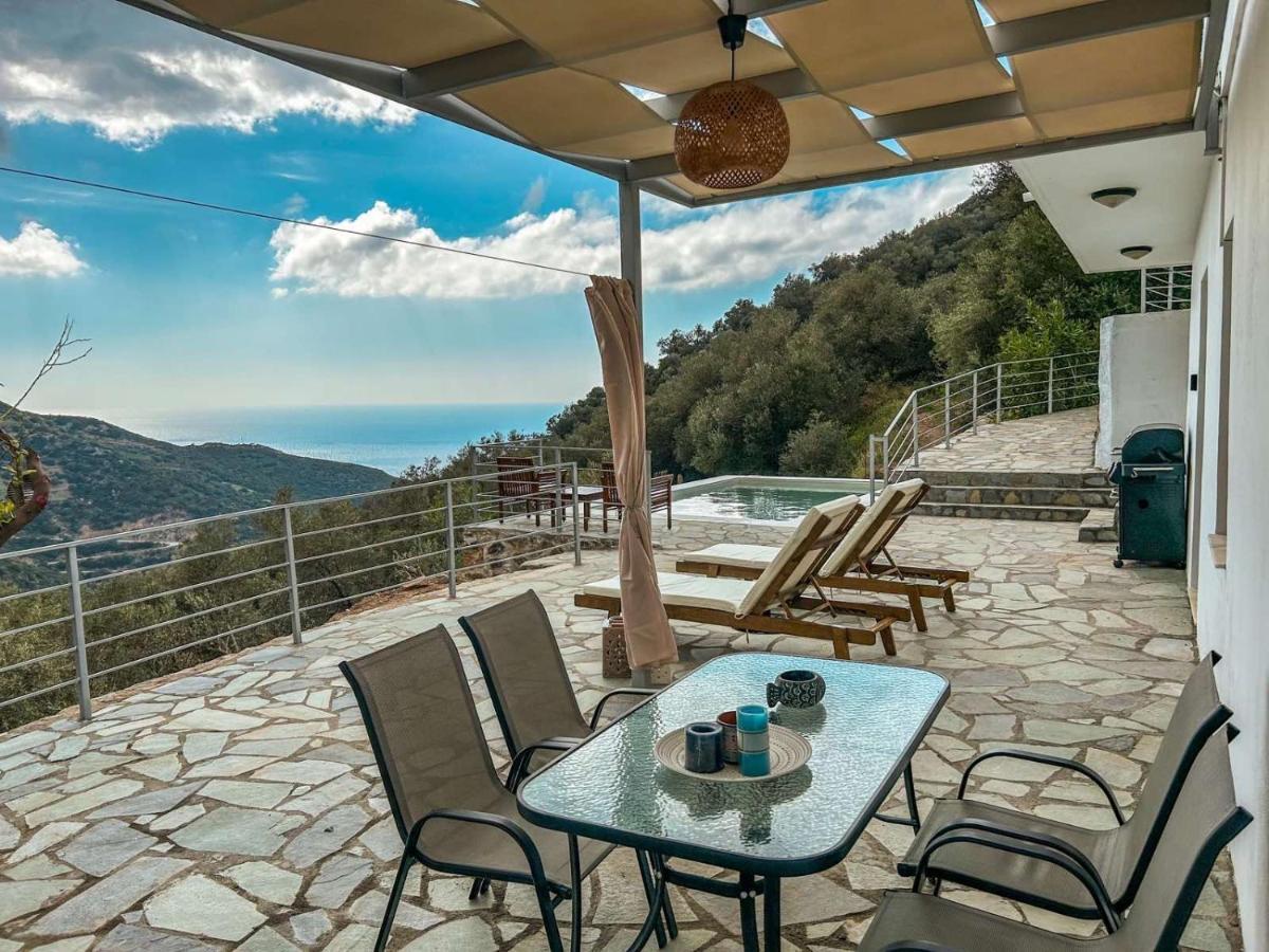 Kampos View - Quiet House At The End Of The Road, Private Pool Villa Kambos  Bagian luar foto